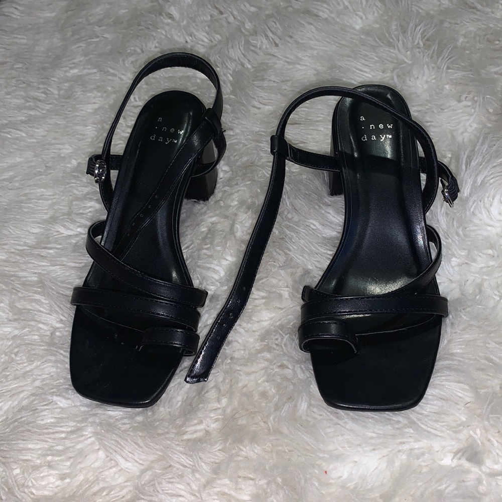 Black short heels